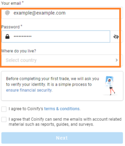 Kelly Annah Trades Partners With Coinify To Make Buying Bitcoin Even Easier - Coinify EmailCountry 257x300